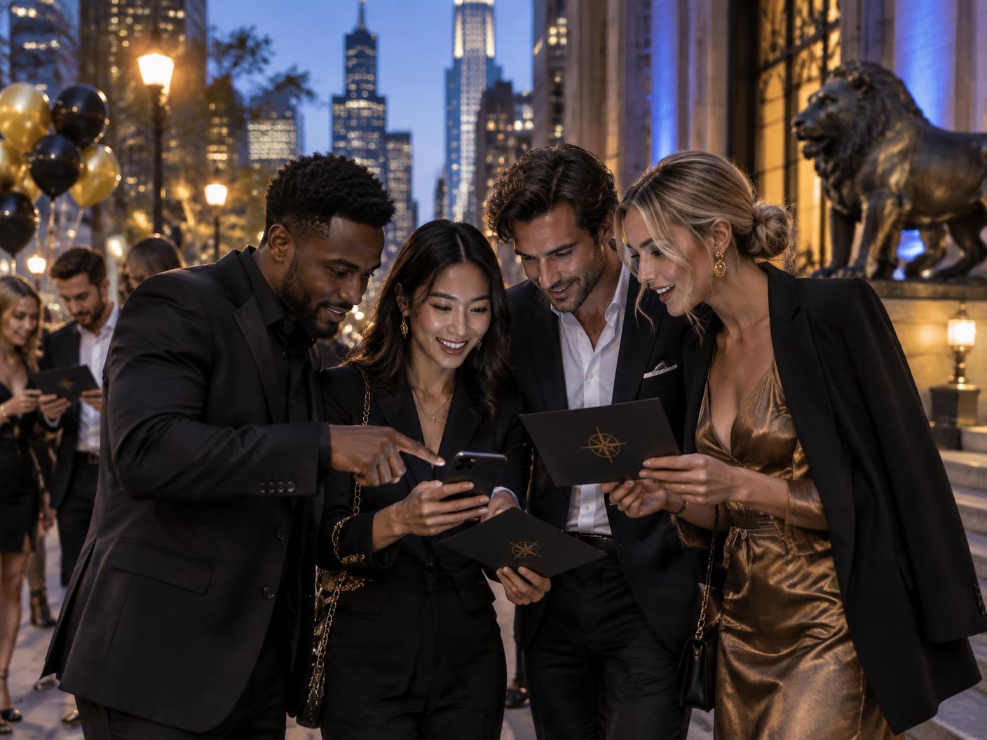 Teams exploring the city during a Clue’d Up challenge